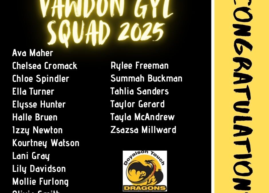 Vawdon Cup Girls Youth league Squad 2025