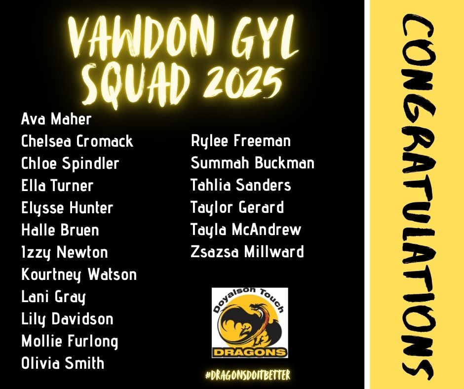Dawson cup squad 2025